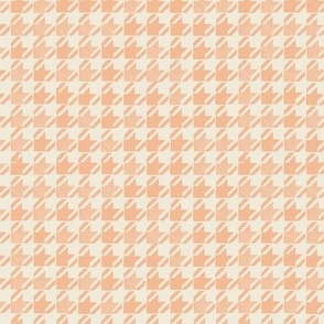 small // Modern Houndstooth in Peach Fuzz