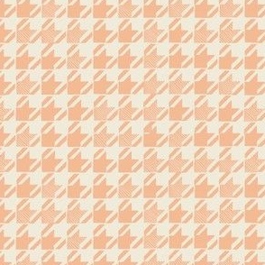small // Modern Houndstooth in Peach Fuzz