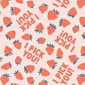 I pick you! - strawberry valentine - pink/pink - LAD21