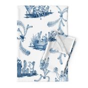 Frog Toile (Blue)