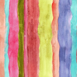 Colorful Watercolor Stripes 