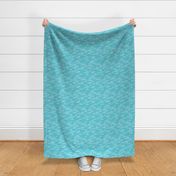 Swirling Clouds, Turquoise // bright blue sky white clouds bold cloudy sky cute fabric for kids