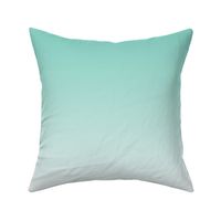 Gradient Ombre Fabric Teal Aqua Seafoam to White