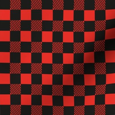 Buffalo Check, Christmas Fabric , Black and Red, Check, Striped, Plaid