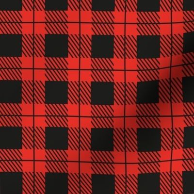 Buffalo Check, Christmas Fabric , Black and Red, Check, Striped, Plaid