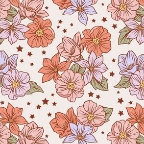 Spring Flowers and Stars