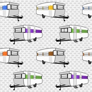 viscount caravans holden colours - multi on white