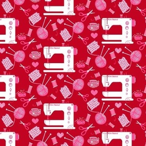  Love sewing and knitting Valentines