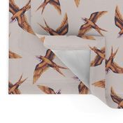 Swooping Swallow in Copper & Peach