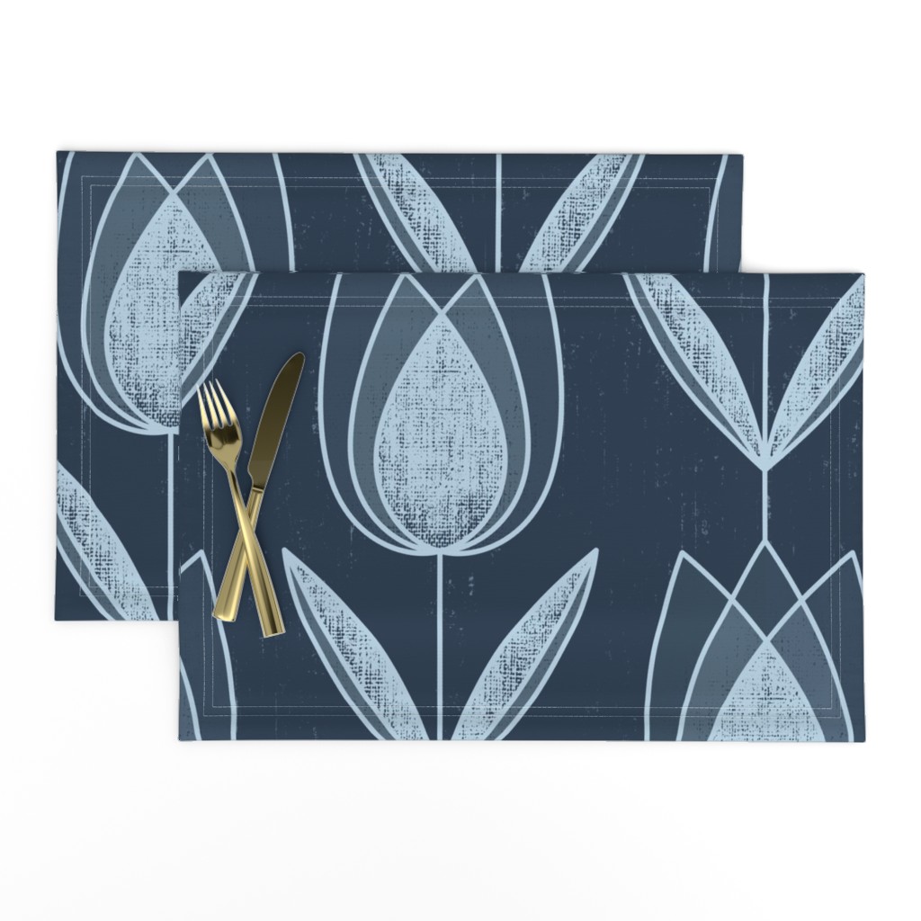 Blue Tulip Field - medium size