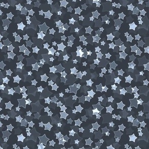 Small Bokeh Pattern - Charcoal and Black