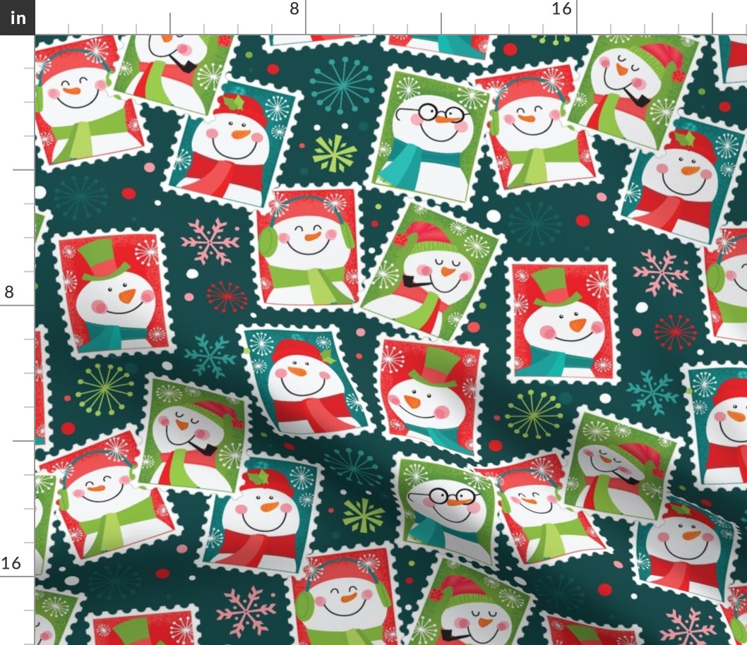 snowman stamps