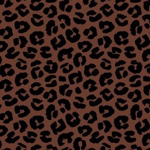 Chunky fat leopard print animals fur modern Scandinavian style raw brush  abstract trend neutral hazelnut moody rust