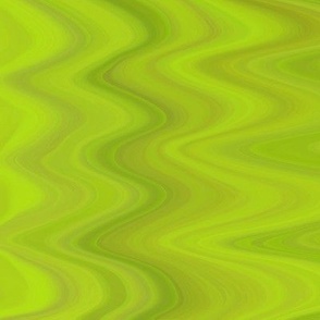 Marbled Endpaper Stripe in Lime Greens