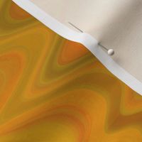 Marbled Endpaper Stripe in Orange and Green