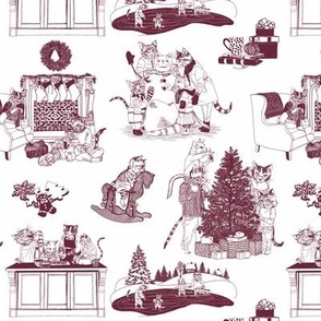 Catmas Holiday Toile - Half Scale