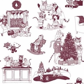 Catmas Holiday Toile - Half Scale