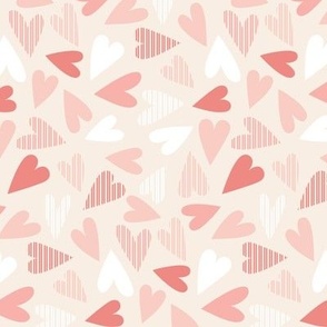red pink Hearts