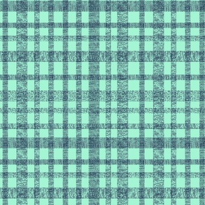 Plaid Hatches Navy on Blue