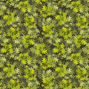 Medium  / Green Oak Leaf Pile