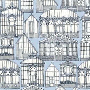 Victorian greenhouses navy small