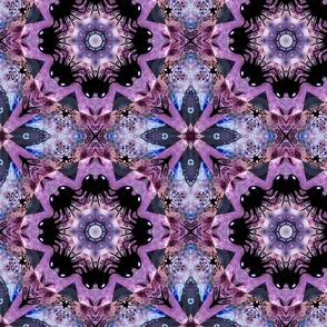 Violet, Pink, Blue, and Black Mandala