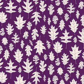 Leaf Peeping Simple - Aubergine Halfsize