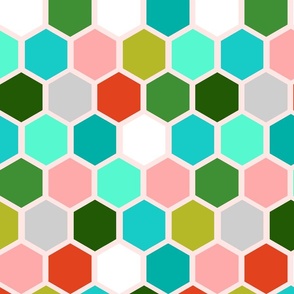 Bold Palm Springs Jumbo Hexagons