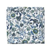 Indian Chinoiserie Chintz Hamptons Blues