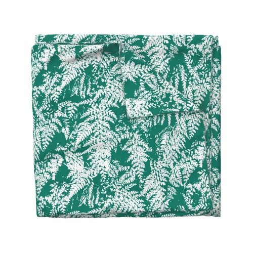 Palapalai Fern Impressions-white on Emerald