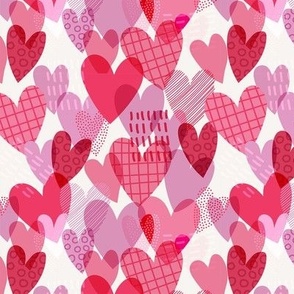 Pink Hearts - Playful, Pink Heart Design