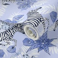 Zebra blue pattern