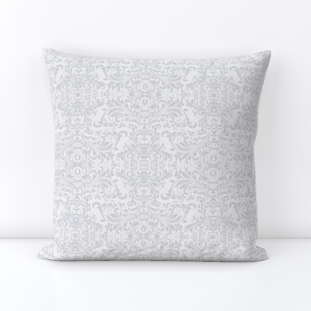 Vines Damask white