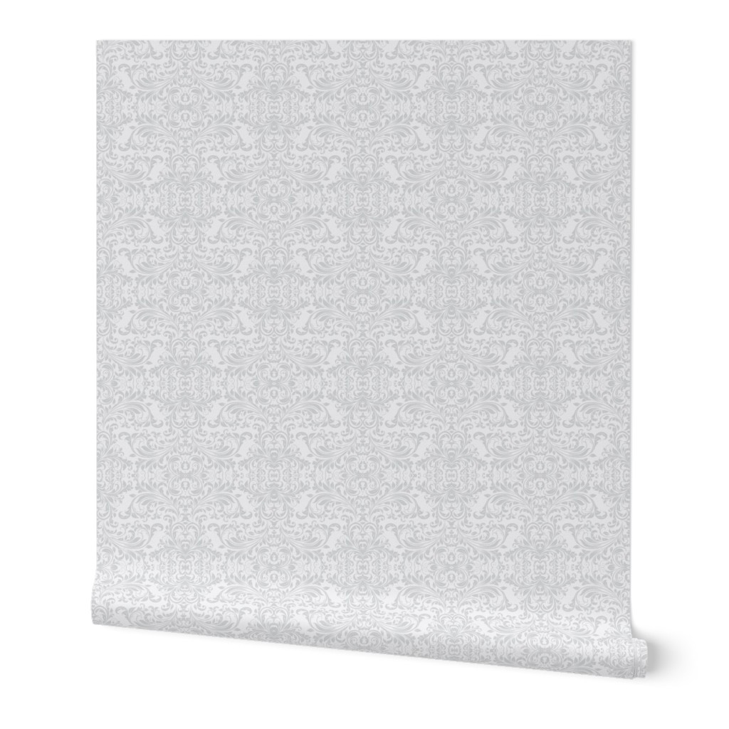 Vines Damask white