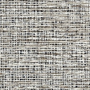 Natural Coarse Burlap Texture Neutral Black Brown and White _Graphite Black _Bark Brown _Off White Subtle Modern Abstract Geometric