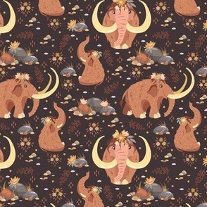 Cute Mammoths pattern