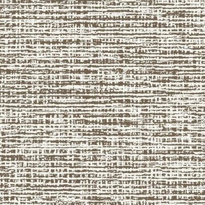 Natural Coarse Burlap Texture Neutral Brown and White _Bark Brown _Off White Subtle Modern Abstract Geometric