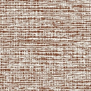 Natural Coarse Burlap Texture Neutral Brown and White _Cinnamon Red Brown _Off White Subtle Modern Abstract Geometric