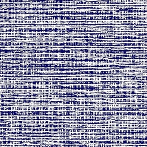 Natural Coarse Burlap Texture _Dark Navy Blue _True White Palette Bold Modern Abstract Geometric