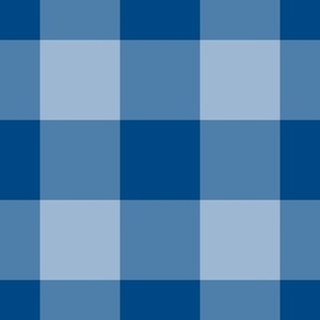 Jumbo Gingham Pattern - Powder Blue and Blue