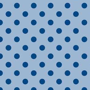 Polka Dot Pattern - Powder Blue and Blue