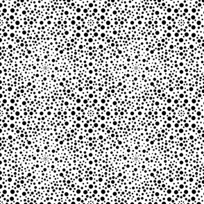 Dot Mandala Pattern in Black and White