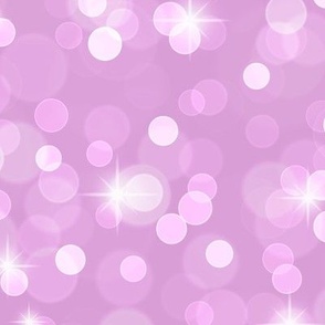 Large Sparkly Bokeh Pattern - Lilac Color