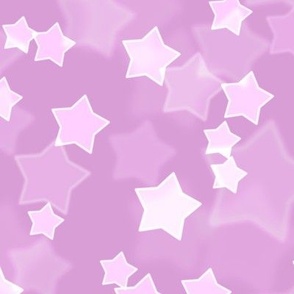 Large Starry Bokeh Pattern - Lilac Color