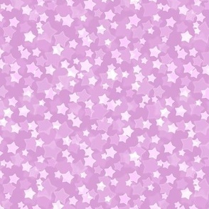 Small Starry Bokeh Pattern - Lilac Color