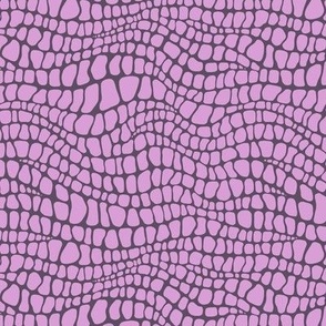 Alligator Pattern - Lilac and Somber Lilac