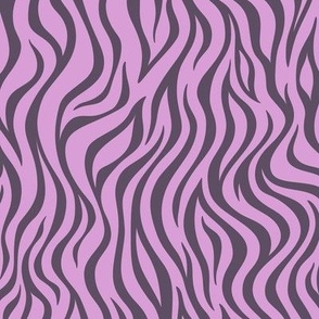 Zebra Stripe Pattern - Lilac and Somber Lilac