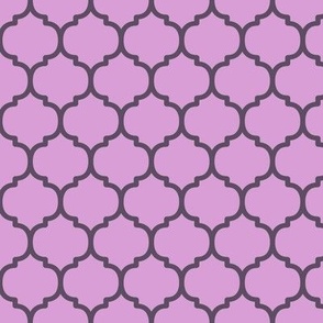Moroccan Tile Pattern - Lilac and Somber Lilac