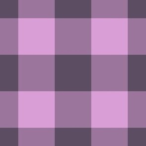 Jumbo Gingham Pattern - Lilac and Somber Lilac