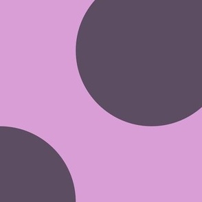 Jumbo Polka Dot Pattern - Lilac and Somber Lilac